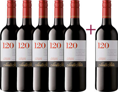 "120 Cabernet Sauvignon 2018" 5+1 GRATIS Paket 