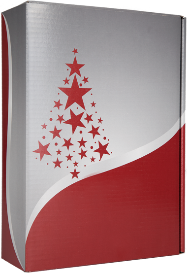 3er Geschenkkarton Christmas Bordeaux für 3 Flaschen 0,75 l 