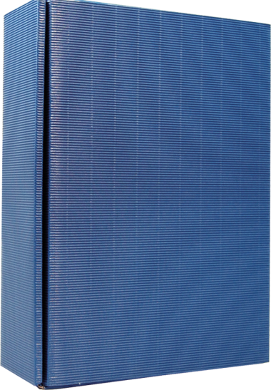 3er Geschenkkarton Modern Blau für 3 Flaschen 0,75 l 