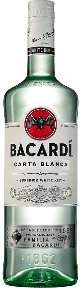 Bacardi Carta Blanca Superior White Rum Großflasche 