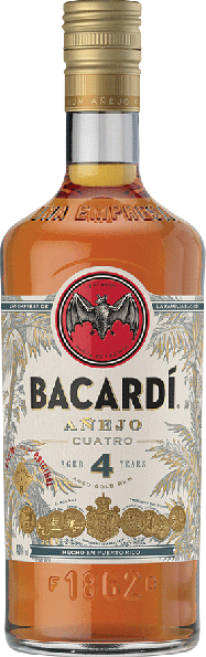 Bacardi Rum Anejo Quatro 