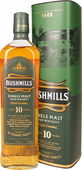Bushmills Single Malt Irish Whiskey 10 Years 