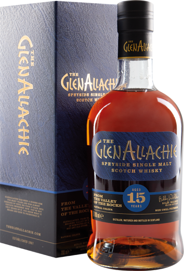 GlenAllachie Speyside Single Malt Scotch Whisky 15 Years 