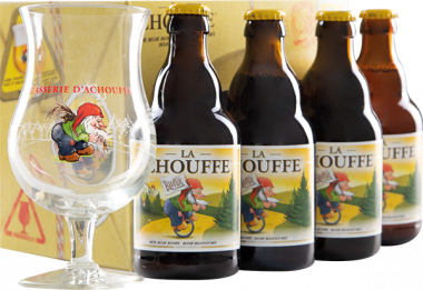 La Chouffe Geschenkset mit Bierglas 
