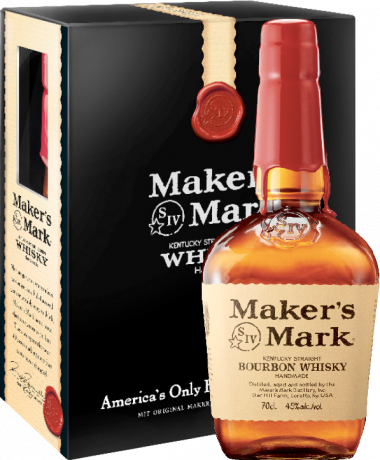 Maker's Mark Bourbon Whisky + 2 Tumbler Gläser 