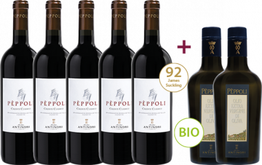 "Pèppoli Wein & Olivenöl" 5+2 GRATIS Paket 