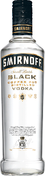Smirnoff Black Vodka Halbliterflasche 